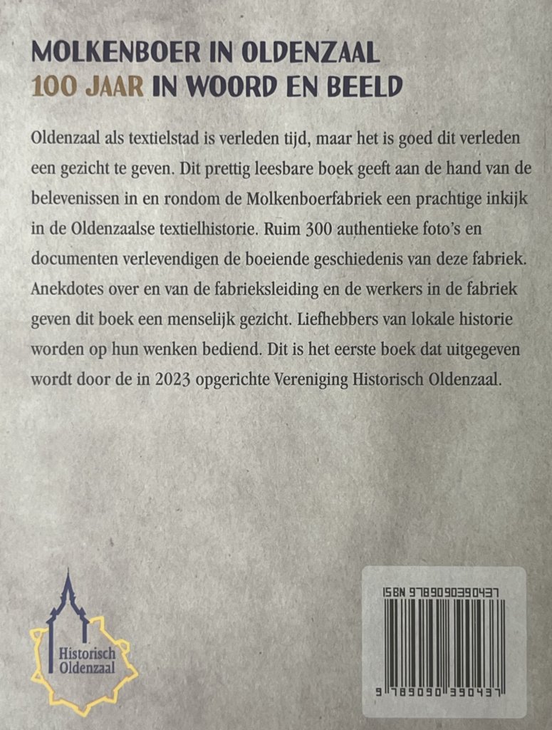 Foto van achterplat boek "Molkenboer in Oldenzaal"